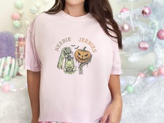 Zombie Lantern Pumpkin Heebie Jeebies funny shirt - photo 4