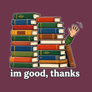 Book Wall Waving Hand Introvert Shirt Funny Bookworm Gift Tee