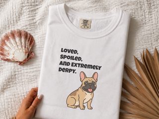 Derpy French Bulldog doodle dog shirt - photo 1