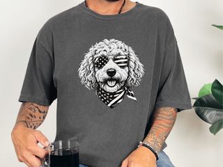 Goldendoodle 4th Of July Patriotic doodle dog shirt - photo 3