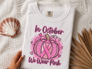 Pink Ribbon Leopard Pumpkin funny shirt - photo 1