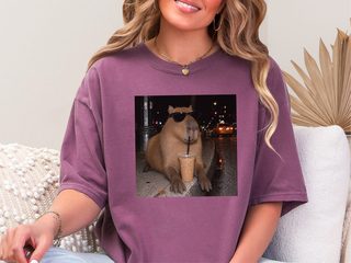 Cool Capybara Iced Coffee funny shirt - photo 5