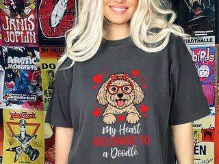 My Heart Belongs To A Doodle doodle dog shirt - photo 3
