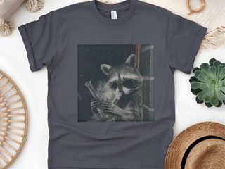 Raccoon Hitting A Bong funny shirt - photo 6