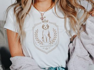 Sheepadoodle royal Crest doodle dog shirt - photo 1