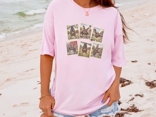 Cute Country Bat Postage Stamps funny shirt - photo 6