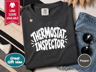 Thermostat Inspector Bold Lettering funny shirt - photo 3