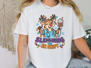 Reindeer Nurse Sleighing Er Shift funny shirt - photo 2