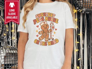 Sweetest Peds Nurse Gingerbread funny shirt - photo 1