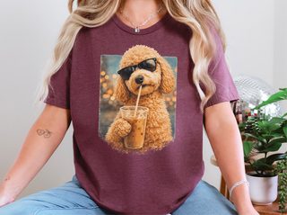 Goldendoodle Iced Coffee Cool Dog doodle dog shirt - photo 7