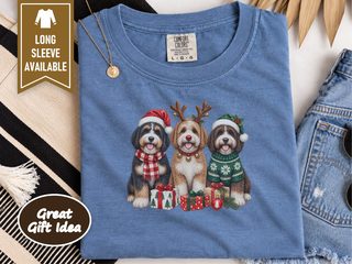 Christmas Bernedoodle Dogs Trio doodle dog shirt - photo 6