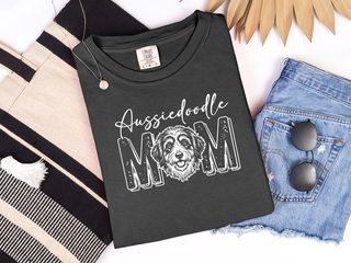 Comfort Colors Aussiedoodle Mom doodle dog shirt - photo 3
