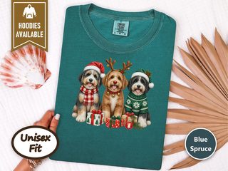 Festive Aussiedoodle Trio doodle dog shirt - photo 8