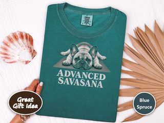 French Bulldog Advanced Savasana doodle dog shirt - photo 7