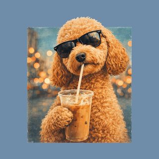 Comfort Colors Cockapoo Iced Coffee Cool Dog T-Shirt Gift for Pet