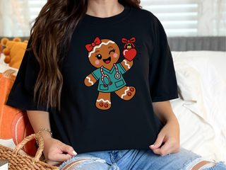 Gingerbread Nurse Heart Ornament - photo 2