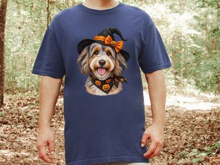 Aussiedoodle Halloween Witch Hat - photo 8