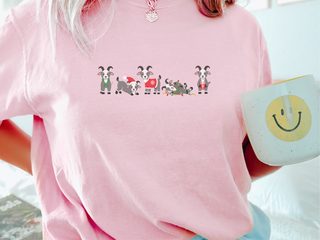 Cute Christmas Goats Lineup funny shirt - photo 2