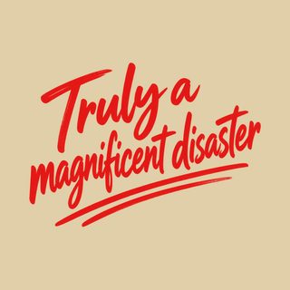 Truly A Magnificent Disaster Shirt Sarcastic Quote Graphic Tee