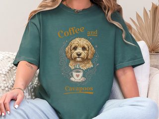Coffee And Cavapoos doodle dog shirt - photo 6