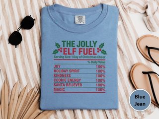 Jolly Elf Fuel Nutrition Label funny shirt - photo 6