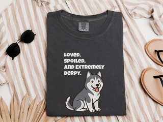 Derpy Husky doodle dog shirt - photo 3