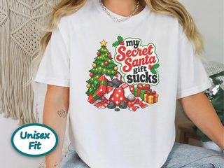 My Secret Santa Gift Sucks funny shirt - photo 3