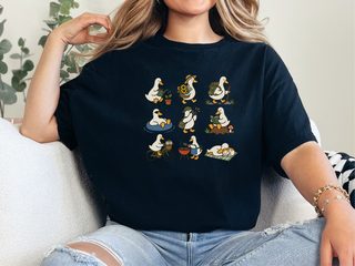 Whimsical White Duck Hobby Collection funny shirt - photo 3
