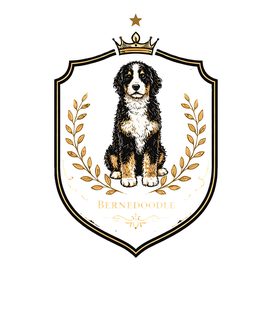 Comfort Colors Bernedoodle Royal Crest doodle dog shirt - photo 8
