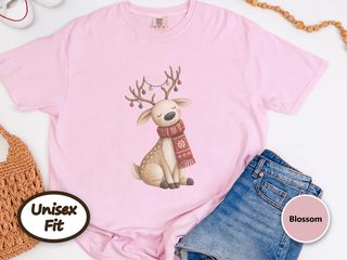 Sitting Reindeer Christmas Scarf doodle dog shirt - photo 5