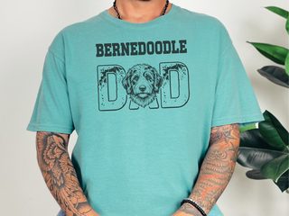 Comfort Colors Bernedoodle Dad doodle dog shirt - photo 8