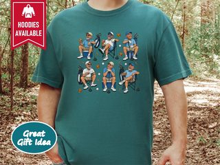 Laughing Golfer Whiskey Collage funny shirt - photo 7