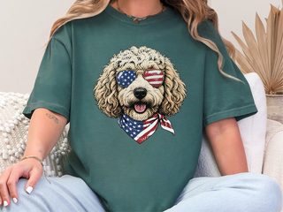 Patriotic Maltipoo Usa Flag doodle dog shirt - photo 6