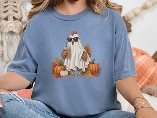 Ghost Chicken Iced Coffee funny shirt - photo 5