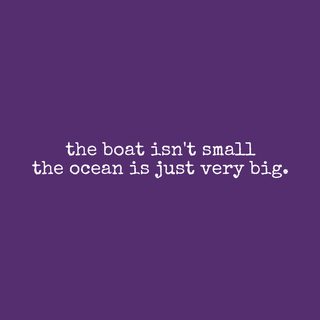 Funny Sailing Tee: Small Boat Big Ocean Nautical Humor Apparel