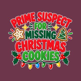 Prime Suspect Missing Christmas Cookies Comfort Colors T-Shirt