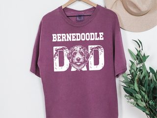 Comfort Colors Bernedoodle Dad doodle dog shirt - photo 4