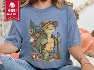 Hiking Turtle With Backpack funny shirt - photo 5