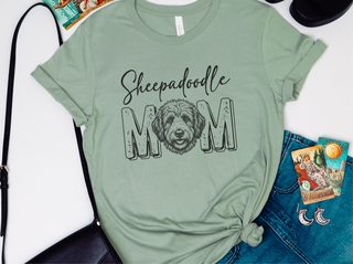 Sheepadoodle Mom doodle dog shirt - photo 6