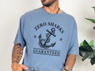 Zero Sharks Guaranteed Anchor funny shirt - photo 6