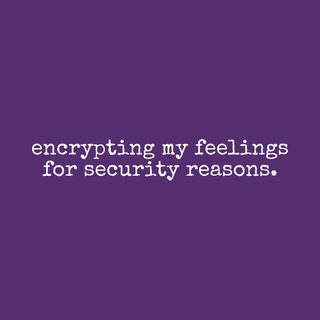 Encrypting Feelings for Security. Introvert Cybersecurity Humor Tee.