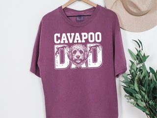 Comfort Colors Cavapoo Dad doodle dog shirt - photo 4