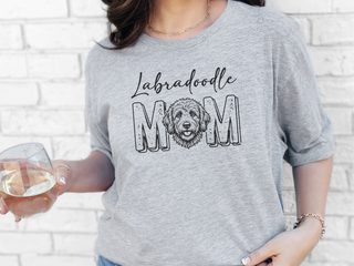 Labradoodle Mom doodle dog shirt - photo 3