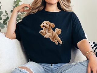 Running Maltipoo Speed Lines doodle dog shirt - photo 3