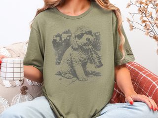 Golden Doodle Drinking Beer doodle dog shirt - photo 4