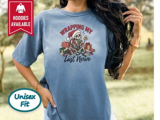 Skeleton Wrapping Last Nerve funny shirt - photo 4
