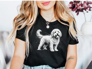 Golden Doodle Sketch - photo 1