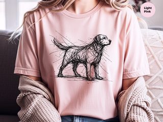Labrador Retriever Sketch funny shirt - photo 7