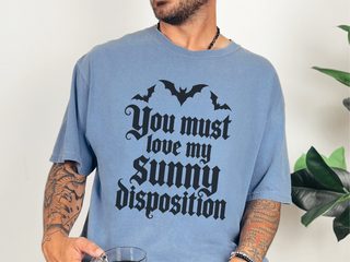 Sunny Disposition Gothic Bats funny shirt - photo 7