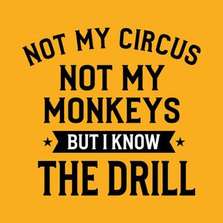 Not My Circus Not My Monkeys But I Know The Drill Corporate Humor Tee
